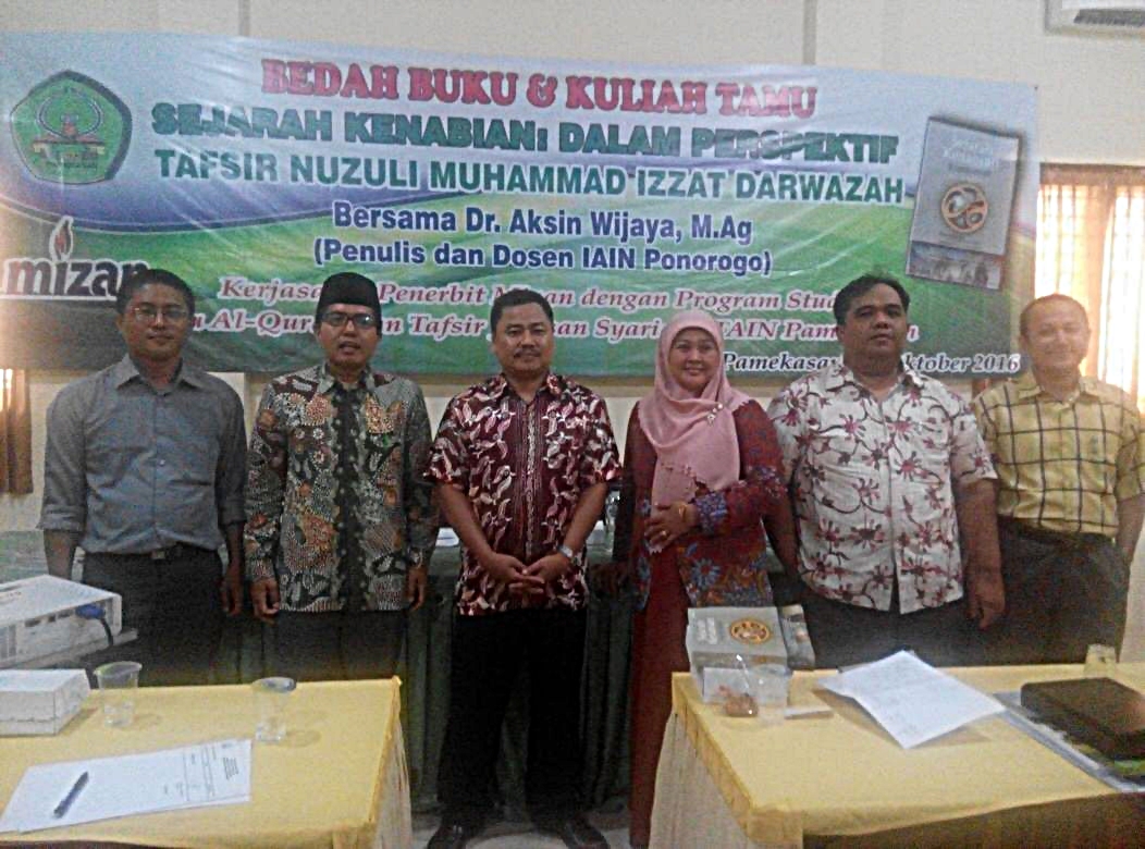 Kuliah Tamu Prodi IQT Dan Buku Berjudul Perspektif Tafsir Nuzuli Muhammad “IZZAT DARWAZAH”