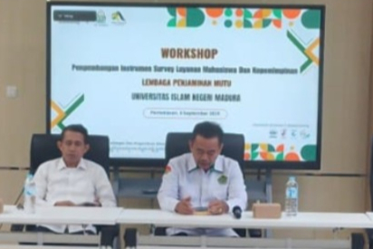 KETUA DAN SEKRETARIS PRODI & UPM–GPM FAKULTAS SYARIAH UIN MADURA IKUTI WORKSHOP PENGEMBANGAN INSTRUMEN SURVEI LAYANAN MAHASISWA DAN KEPEMIMPINAN