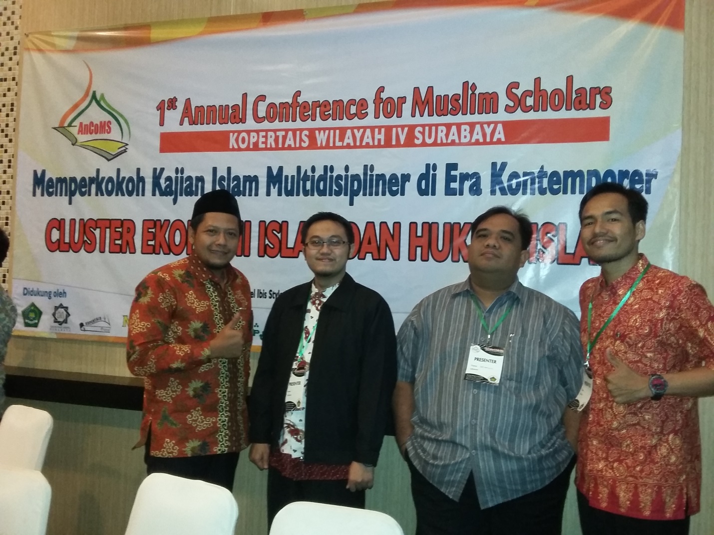 Dosen Prodi HES Menjadi Pemakalah di ajang 1st Annual Conference For Muslim 