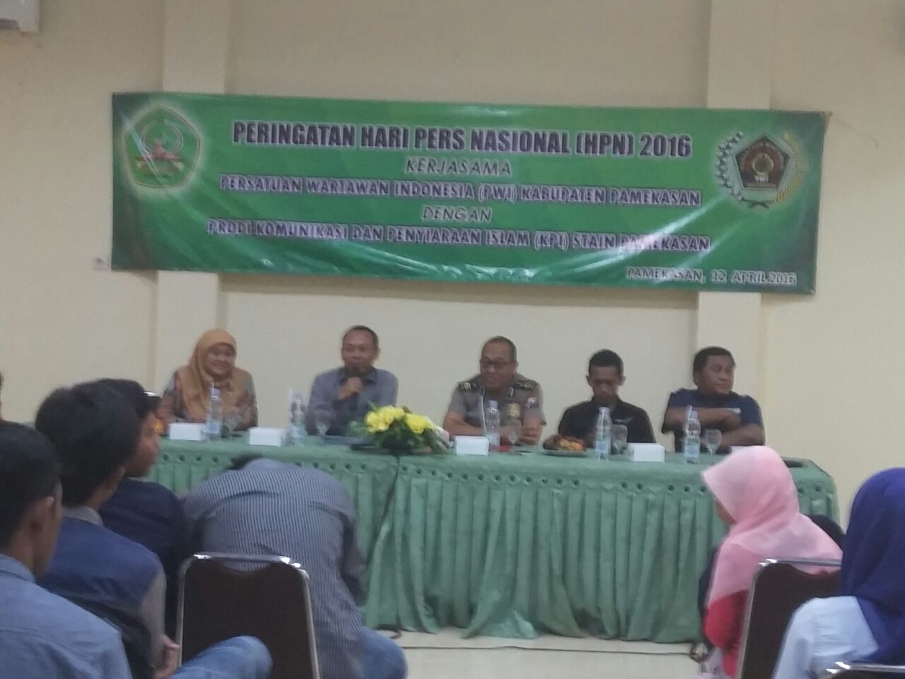 Kuliah Tamu dan Safari Jurnalistik Kerjasama PWI Kabupaten Pamekasan dan Prodi KPI STAIN Pamekasan